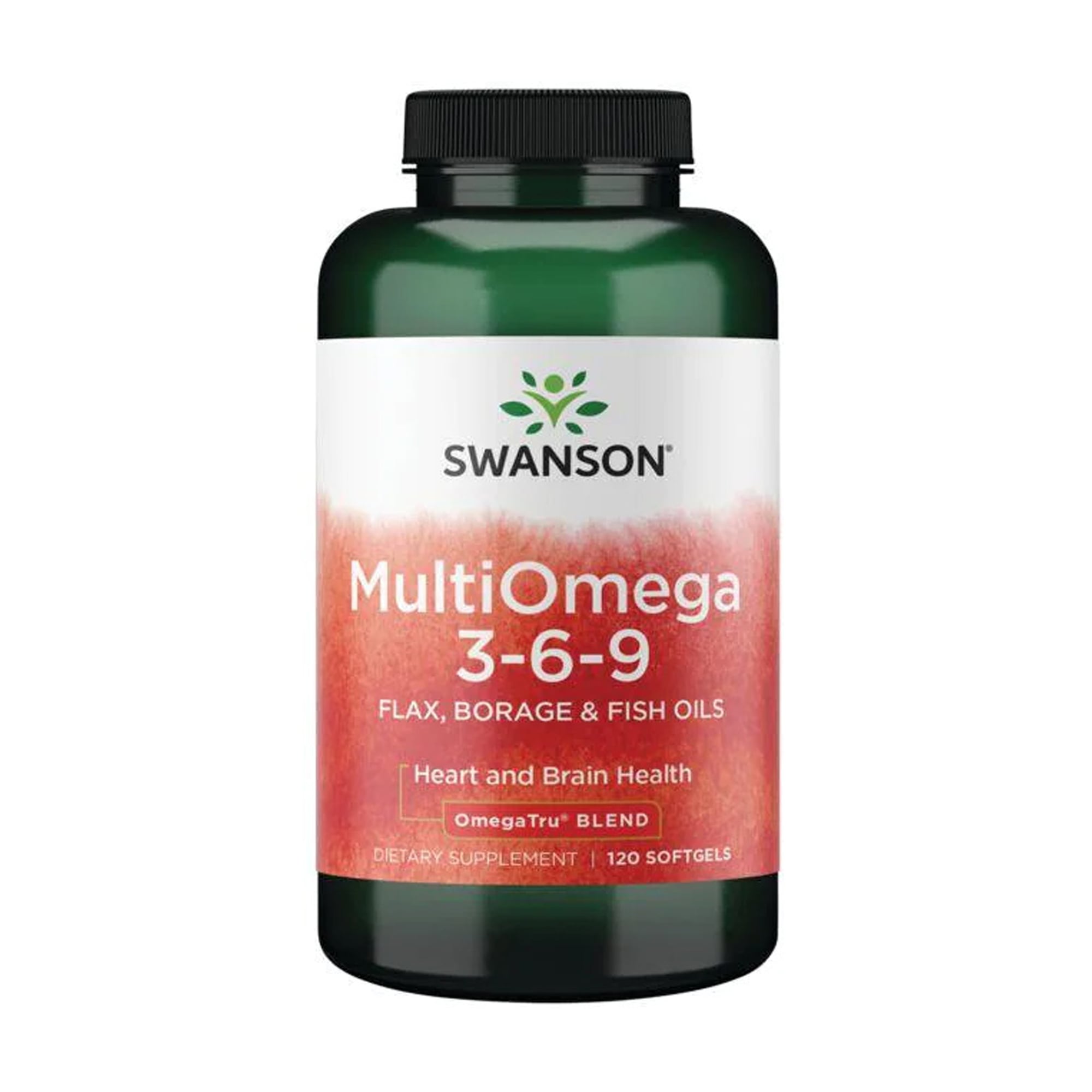 Омега 3-6-9 Swanson MultiOmega 3-6-9 Flax &amp; Borage &amp; Fish Oils, 120 капсул