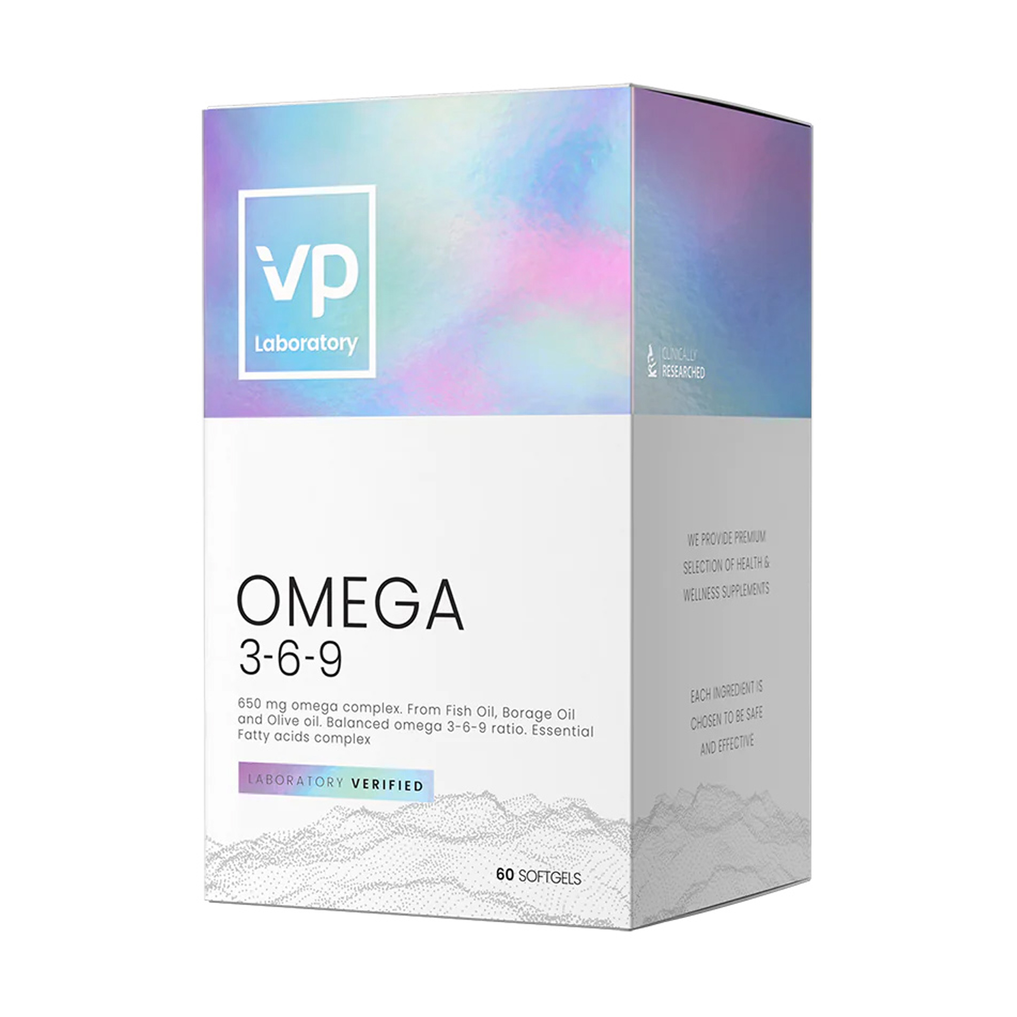 Омега 3-6-9  VPLab Omega 3-6-9 650 мг, 60 желатинових капсул